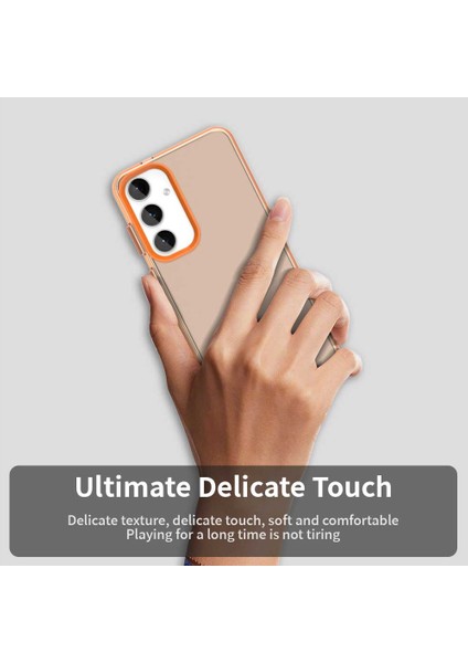 Samsung Galaxy S24 Fe Kılıf Pc+Tpu+Pet Mat Anti-Düşme Telefon Arka Kapağı-Turuncu (Yurt Dışından) indirimleri