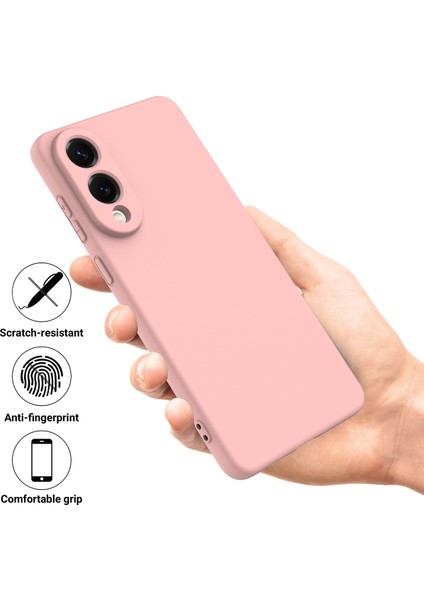 Samsung Galaxy S25 Edge Sıvı Silikon Kılıf Telefon Arka Kapağı El Kayışı Ile-Pembe (Yurt Dışından) fiyatları