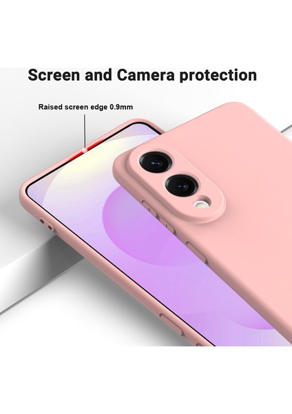 Samsung Galaxy S25 Edge Sıvı Silikon Kılıf Telefon Arka Kapağı El Kayışı Ile-Pembe (Yurt Dışından) fırsatları