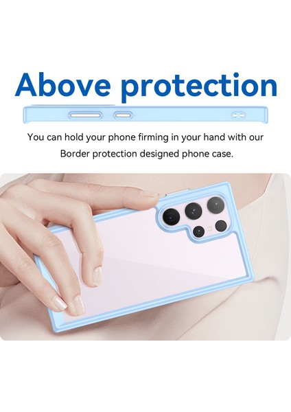 Samsung Galaxy S24 Ultra Kılıf Tpu+Akrilik Darbeye Dayanıklı Akıllı Telefon Kılıfı-Mavi (Yurt Dışından) fırsatları
