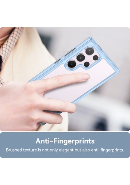 Samsung Galaxy S24 Ultra Kılıf Tpu+Akrilik Darbeye Dayanıklı Akıllı Telefon Kılıfı-Mavi (Yurt Dışından) indirimleri
