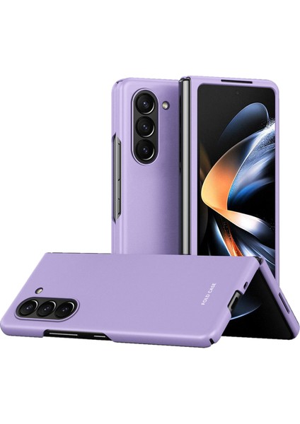 Samsung Galaxy Z Fold6 5g Mat Kılıf Cilt Dokunma Sert Pc Telefon Kılıfı-Lavanta Mor (Yurt Dışından)