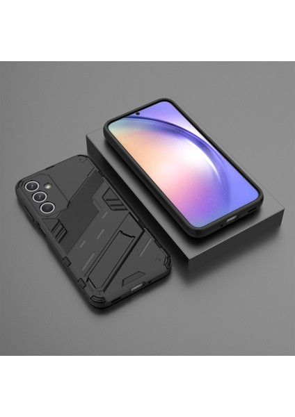 Samsung Galaxy M35 5g Kılıf Pc+Tpu Darbeye Dayanıklı Telefon Kılıfı Kickstand Ile-Siyah (Yurt Dışından) indirimleri