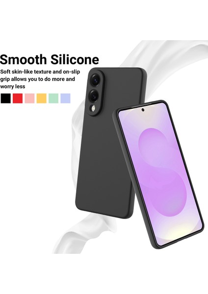 Samsung Galaxy S25 Edge Sıvı Silikon Kılıf Telefon Arka Kapağı El Kayışı Ile-Siyah (Yurt Dışından) modelleri