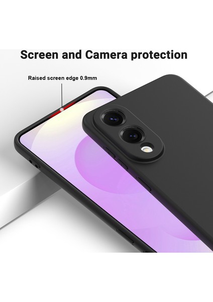 Samsung Galaxy S25 Edge Sıvı Silikon Kılıf Telefon Arka Kapağı El Kayışı Ile-Siyah (Yurt Dışından) fırsatları