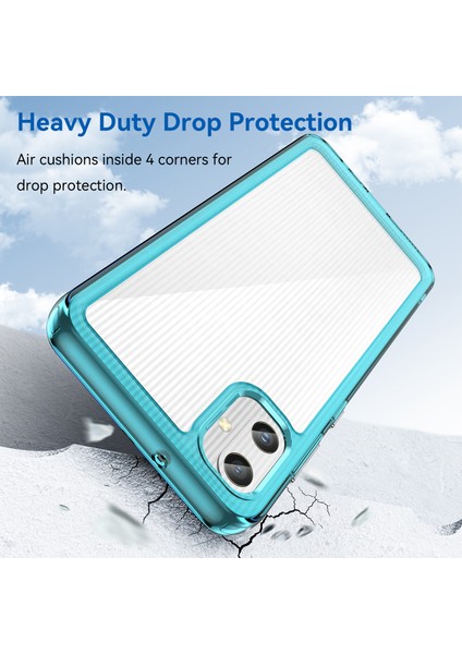 Samsung Galaxy A05 4g Kılıf Çizilmez Tpu+Akrilik Telefon Kılıfı-Şeffaf Mavi (Yurt Dışından) fiyatları