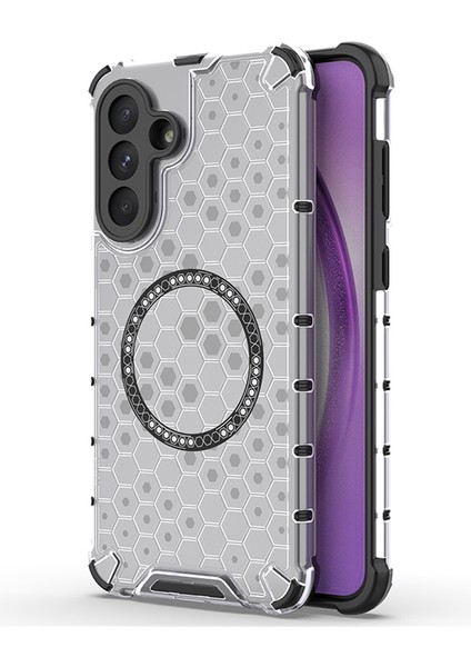 Samsung Galaxy A56 5G/A36 5g Kılıfı Magsafe Honeycomb Tasarım Tpu+Pc Telefon Kılıfı ile Uyumlu-Şeffaf (Yurt Dışından) fiyatları