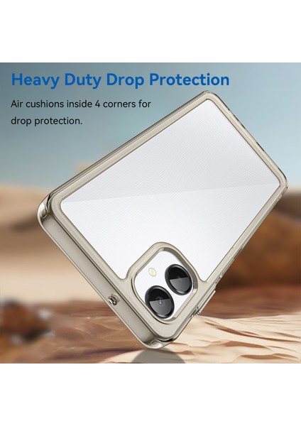 Samsung Galaxy A06 5g Kılıf Tpu+Akrilik Koruyucu Şeffaf Telefon Kılıfı-Şeffaf Gri (Yurt Dışından) fiyatları