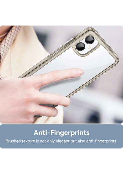 Samsung Galaxy A06 5g Kılıf Tpu+Akrilik Koruyucu Şeffaf Telefon Kılıfı-Şeffaf Gri (Yurt Dışından) fırsatları