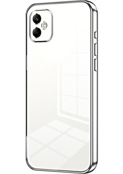Samsung Galaxy A05 4g Elektrokaplama Tpu Kılıf Hassas Kesikli Telefon Kapağı-Gümüş (Yurt Dışından)