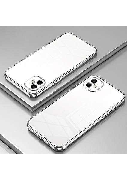 Samsung Galaxy A05 4g Elektrokaplama Tpu Kılıf Hassas Kesikli Telefon Kapağı-Gümüş (Yurt Dışından) indirimleri