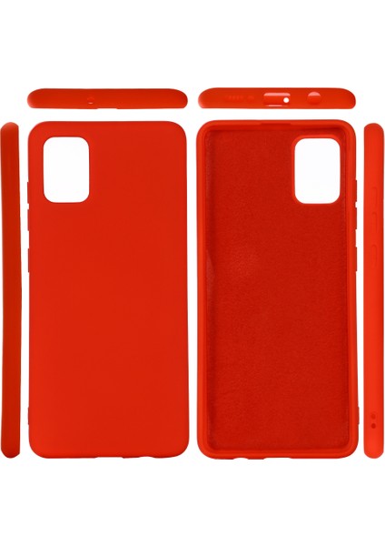 Samsung Galaxy A51-KIRMIZI Için Shockrpoof Çizilmez Toz Geçirmez Sıvı Silikon Kılıf Kapağı (Yurt Dışından) indirimleri