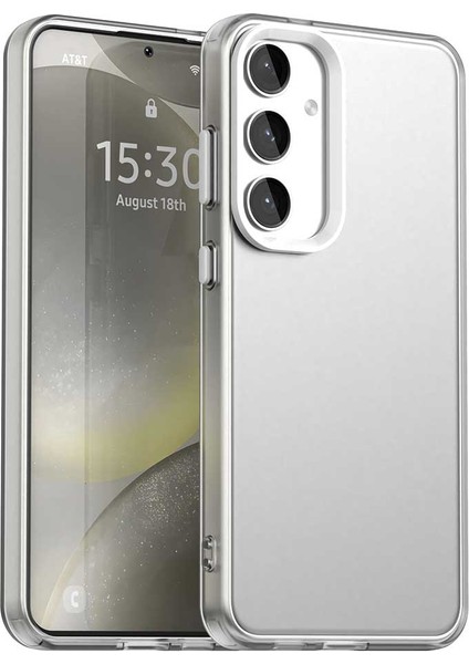 Samsung Galaxy S25+/S24+KILIF Pc+Tpu+Pet Mat Düşmeye Karşı Dayanıklı Telefon Arka Kapağı-Beyaz (Yurt Dışından)