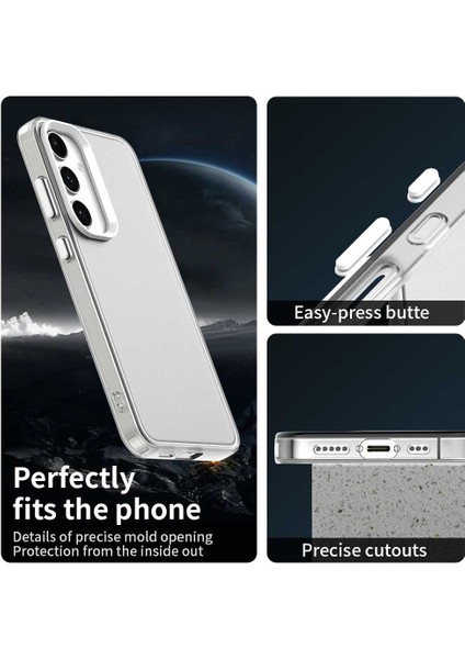 Samsung Galaxy S25+/S24+KILIF Pc+Tpu+Pet Mat Düşmeye Karşı Dayanıklı Telefon Arka Kapağı-Beyaz (Yurt Dışından) modelleri
