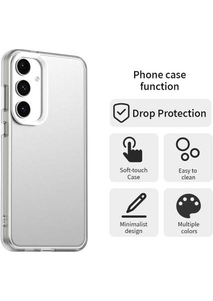 Samsung Galaxy S25+/S24+KILIF Pc+Tpu+Pet Mat Düşmeye Karşı Dayanıklı Telefon Arka Kapağı-Beyaz (Yurt Dışından) fırsatları