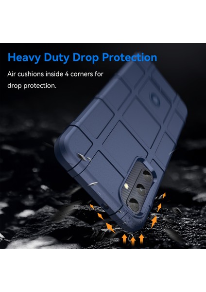 Samsung Galaxy A05S 4g Kılıf Tpu Cep Telefonu Kapağı Kare Izgara Doku Koruyucu-Mavi (Yurt Dışından) modelleri