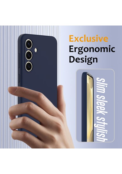 Samsung Galaxy S24 Fe Kılıfı Magsafe Anti-Düşme Sıvı Silikon Telefon Kılıfı ile Uyumlu-Koyu Mavi (Yurt Dışından) fırsatları