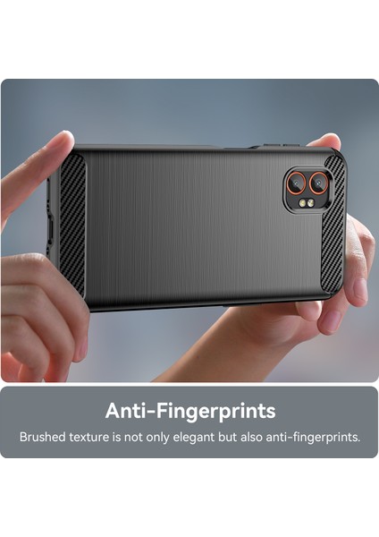Samsung Galaxy Xcover7 Pro Kılıf Koruyucu Telefon Kılıfı Karbon Fiber Doku Fırçalanmış-Siyah (Yurt Dışından) fırsatları