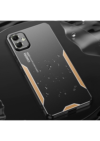 Samsung Galaxy A05 4g Çizilmez Kılıf Alüminyum Alaşımlı+Tpu+Pc Hibrit Telefon Kılıfı-Altın (Yurt Dışından) fırsatları