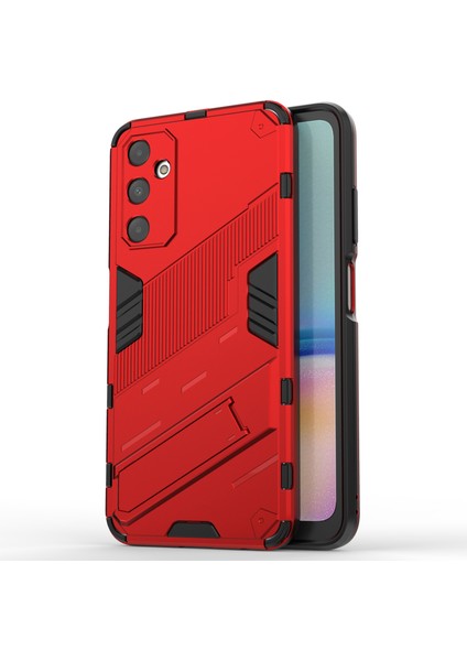 Samsung Galaxy A05S 4g Kılıf Çizilmez Pc+Tpu Telefon Kılıfı Kickstand Ile-Kırmızı (Yurt Dışından)