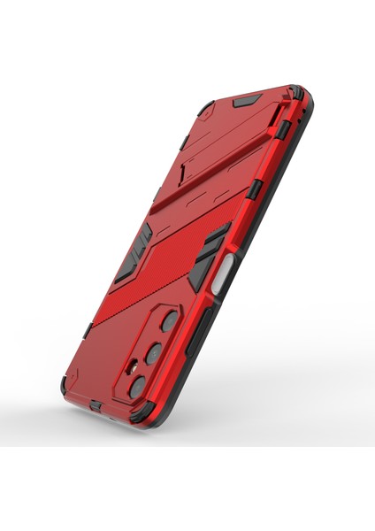 Samsung Galaxy A05S 4g Kılıf Çizilmez Pc+Tpu Telefon Kılıfı Kickstand Ile-Kırmızı (Yurt Dışından) modelleri
