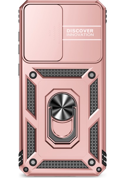 Samsung Galaxy A36 5G/A56 5g Kılıf Pc+Tpu Telefon Kılıfı Lens Korumalı Destekli-Rose Goldı (Yurt Dışından) modelleri