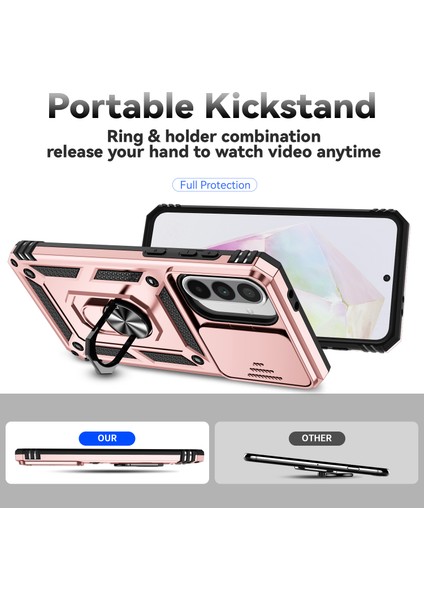 Samsung Galaxy A36 5G/A56 5g Kılıf Pc+Tpu Telefon Kılıfı Lens Korumalı Destekli-Rose Goldı (Yurt Dışından) fırsatları
