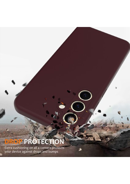 Samsung Galaxy S24 Fe Kılıfı Magsafe Anti-Düşme Sıvı Silikon Telefon Kılıfı ile Uyumlu-Şarap Kırmızısı (Yurt Dışından) fiyatları