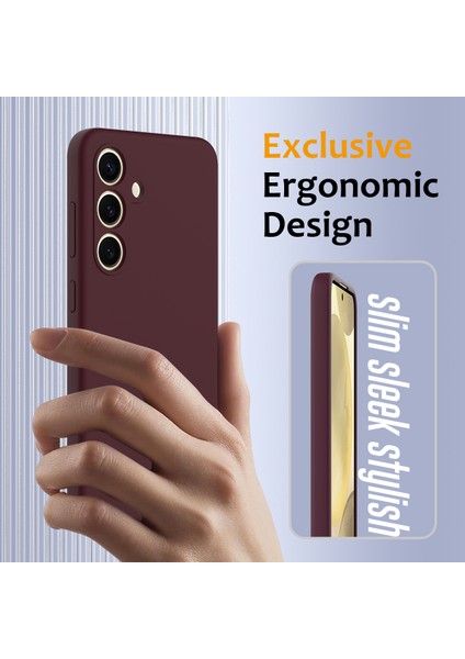 Samsung Galaxy S24 Fe Kılıfı Magsafe Anti-Düşme Sıvı Silikon Telefon Kılıfı ile Uyumlu-Şarap Kırmızısı (Yurt Dışından) fırsatları