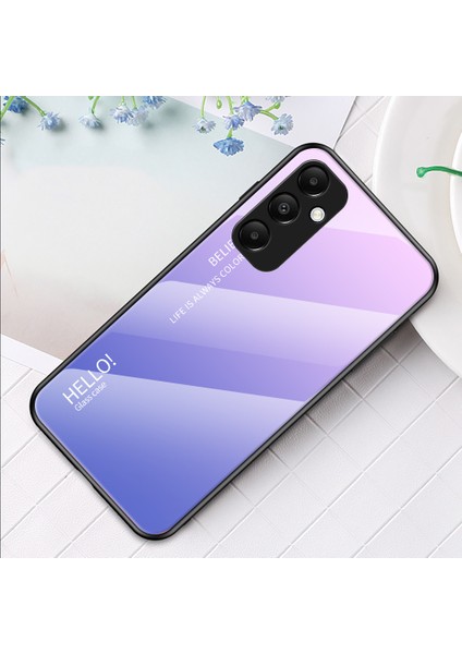 Samsung Galaxy A55 5g Kılıf Degrade Temperli Cam + Pc + Tpu Telefon Kılıfı - Degrade Pembe Mor (Yurt Dışından) fiyatları