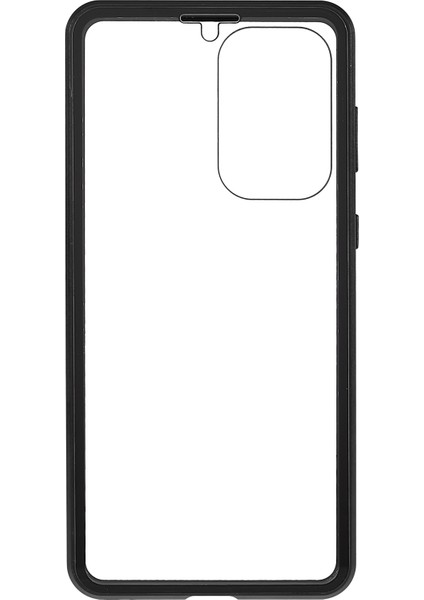 Samsung Galaxy A33 5g Için Çizilmez Metal Tampon + Çift Taraflı Temperli Cam Manyetik Kabuk 360 Derece Koruyucu Telefon Kılıfı - Siyah (Yurt Dışından) fırsatları