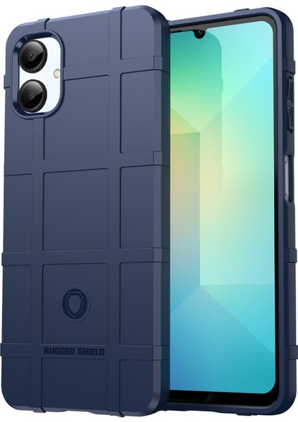 Samsung Galaxy A06 4g Kılıf Izgara Tasarım Yumuşak Tpu Çizilmeye Dayanıklı Telefon Kılıfı-Mavi (Yurt Dışından)