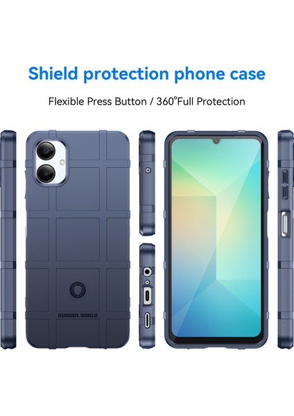 Samsung Galaxy A06 4g Kılıf Izgara Tasarım Yumuşak Tpu Çizilmeye Dayanıklı Telefon Kılıfı-Mavi (Yurt Dışından) modelleri