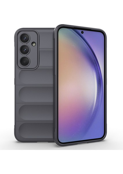 Samsung Galaxy A55 5g Cep Telefonu Kılıfı Düşmeye Dayanıklı Tpu Arka Kapak-Koyu Gri (Yurt Dışından)