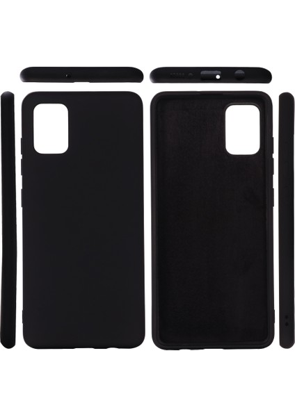 Samsung Galaxy A51-SIYAH Için Shockrpoof Çizilmez Toz Geçirmez Sıvı Silikon Kılıf Kapağı (Yurt Dışından) indirimleri