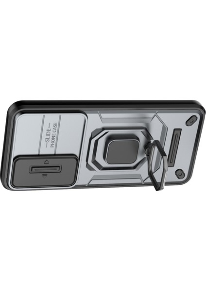 Samsung Galaxy S24 Kılıf Darbeye Dayanıklı Pc + Tpu Slayt Lens Destekli Telefon Kılıfı-Gri (Yurt Dışından) fırsatları
