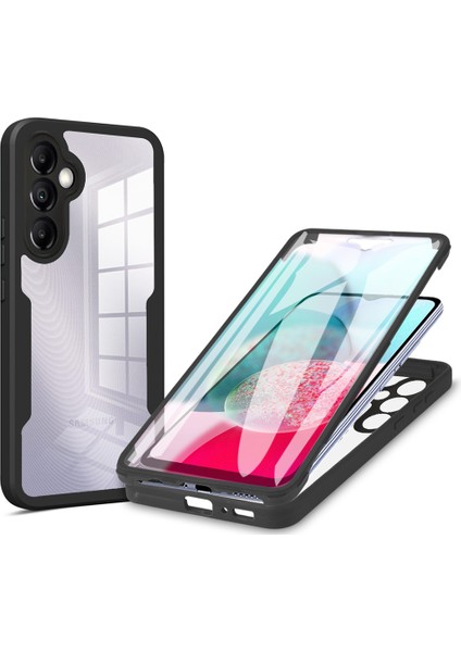 Samsung Galaxy A34 5g Için Kamera Lens Koruma Kılıfı Şeffaf Akrilik+Tpu Telefon Kılıfı Pet Ekran Filmi-Siyah (Yurt Dışından)