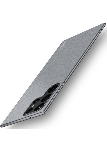 Mofı Shield Mat Serisi Samsung Galaxy S23 Ultra Sert Pc Arka Kapak Çizilmez Cep Telefonu Koruyucu Kılıf-Gri (Yurt Dışından)