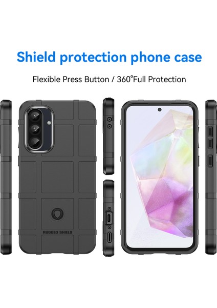 Samsung Galaxy A56 5G/A36 5g Kılıf Izgara Tasarım Yumuşak Tpu Çizilmeye Dayanıklı Telefon Kılıfı-Siyah (Yurt Dışından) fiyatları