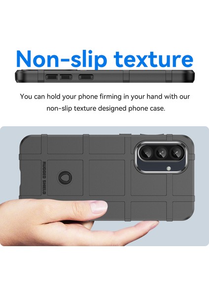 Samsung Galaxy A56 5G/A36 5g Kılıf Izgara Tasarım Yumuşak Tpu Çizilmeye Dayanıklı Telefon Kılıfı-Siyah (Yurt Dışından) modelleri