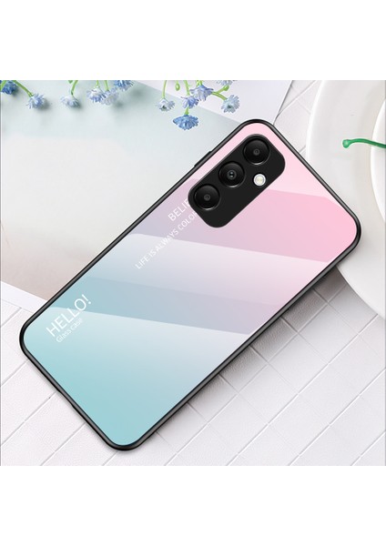 Samsung Galaxy A55 5g Kılıf Degrade Temperli Cam + Pc + Tpu Telefon Kılıfı - Degrade Pembe Mavi (Yurt Dışından) indirimleri