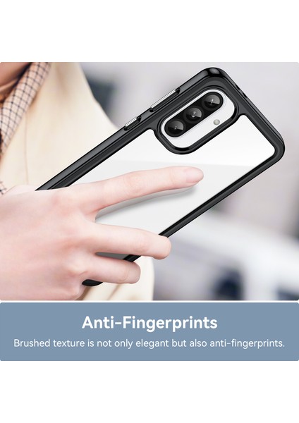 Samsung Galaxy A36 5g Kılıf Tpu+Akrilik Koruyucu Şeffaf Telefon Kılıfı-Siyah (Yurt Dışından) fiyatları