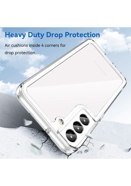 Samsung Galaxy S23+TPU Tampon Akrilik Arka Kapak Düşmeye Karşı Cep Telefonu Kılıfı Koruyucu-Şeffaf (Yurt Dışından) modelleri