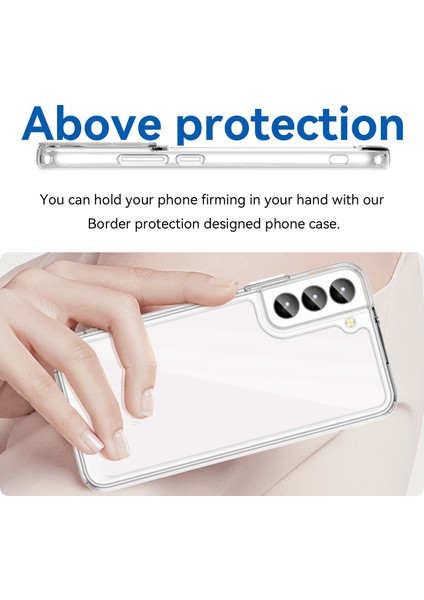 Samsung Galaxy S23+TPU Tampon Akrilik Arka Kapak Düşmeye Karşı Cep Telefonu Kılıfı Koruyucu-Şeffaf (Yurt Dışından) fırsatları