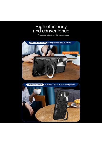 Samsung Galaxy A54 5g Slayt Lens Koruma Telefon Kılıfı Tpu+Pc Kickstand Kılıfı-Mavi (Yurt Dışından) indirimleri