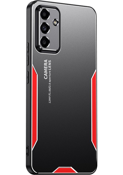 Samsung Galaxy A05S 4g Kılıf Alüminyum Alaşım+Tpu+Pc Düşmeye Dayanıklı Telefon Arka Kapağı-Kırmızı (Yurt Dışından)