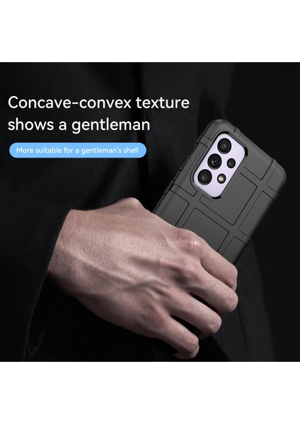 Sağlam Kare Izgara Tasarım Kalınlaştırılmış Tpu Düşme Koruması Darbeye Dayanıklı Telefon Kılıfı Samsung Galaxy A33 5g-Siyah (Yurt Dışından) indirimleri