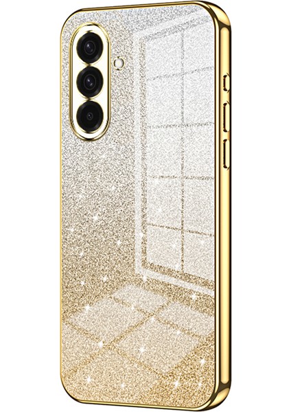 Samsung Galaxy A36 5g Kılıf Galvanik Degrade Parıltılı Tpu Telefon Kılıfı-Altın (Yurt Dışından)