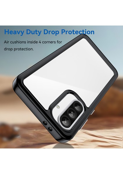 Samsung Galaxy A36 5g Kılıf Tpu+Akrilik Koruyucu Şeffaf Telefon Kılıfı-Siyah (Yurt Dışından) modelleri