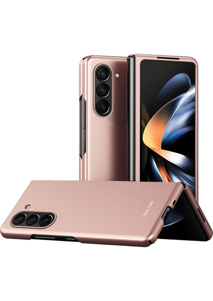 Samsung Galaxy Z Fold6 5g Mat Kılıf Cilt-Dokunmatik Sert Pc Telefon Kılıfı-Gül Altını (Yurt Dışından)